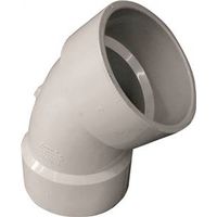 Canplas 3" PVC Sanitary Pipe Elbow, 45° Hub Angle (Model 192503)