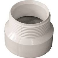 Canplas 1-1/2" MNPT x Hub PVC Pipe Adapter, White (192871)