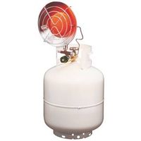 Mr. Heater Single Tank Top Propane Heater, 5 lb Fuel Tank, 10,000 to 15,000 BTU, Silver