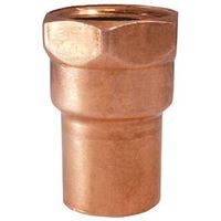 Elkhart Products 103 Series Pipe Adapter, 1/2 in Sweat x FNPT, Copper