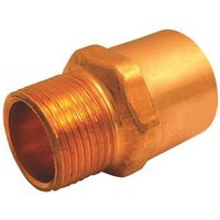 Elkhart Products 104R Series Reducing Pipe Adapter, 1/2" x 3/4", Sweat x MNPT, Copper