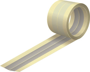 USG 388810010 Corner Bead Tape, 100 ft L, 2 in W, Gray/White, Drywall Metal
