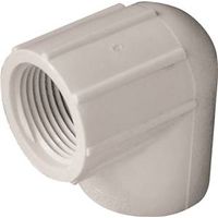 IPEX 3/4" PVC Pipe Elbow, Socket x FPT, 90° Angle, Schedule 40, 150 PSI, White