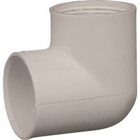 IPEX 1" PVC Pipe Elbow, Socket x FPT, 90° Angle, SCH 40, White, 150 PSI