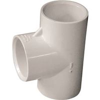IPEX 1" PVC Pipe Tee, Socket, White, SCH 40, 150 PSI Pressure