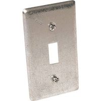Raco 865 Box Cover, 1-Gang, Steel, Gray, Galvanized SGL TOG Handy BX Cover