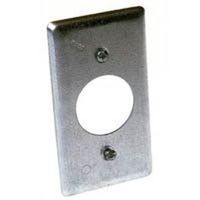 Raco 863 Handy Box Cover, 1-13/32 in Dia, 4-3/16 in L, 2-5/16 in W, Galvanized Steel, Gray
