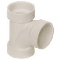 Canplas 1-1/2" PVC Sanitary Pipe Tee, Hub, White (Model: 192151L)