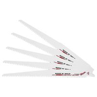 Milwaukee 48-00-5036 Reciprocating Saw Blade 9" 5T 5PK Nail-Embedded Wood