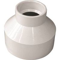 IPEX Reducing Coupling, 3" x 1-1/2", Hub, PVC, White, Schedule 40