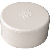Canplas 3" PVC Pipe Cap, Hub, White (Model: 193083S)