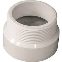Canplas 2" MNPT x Hub PVC Pipe Adapter, White (192872)