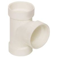 Canplas 2" PVC Sanitary Pipe Tee with Hub, White (Model: 192152L)