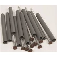 Amerimax Gutter Spike and Ferrule, Aluminum/Plastic, Brown