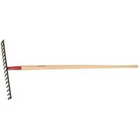 Razor-Back 63111 Level Head Rake, 16-Tine, Steel Head, 60 in L Handle