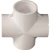 IPEX 3/4" PVC Pipe Cross, Socket, White, Schedule 40, 150 PSI