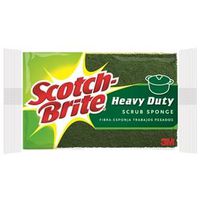 Scotch-Brite 425 HD Kitchen Scrub Sponge, 4-1/2 in L, 2.7 in W, Green/Yellow