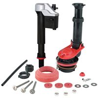 Korky Toilet Repair Kit, Plastic/Rubber, Black/Red - Fix Leaking, Noisy, or Running Toilets