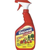 Daconil 100526105 Fungicide, Liquid, Tan, 32 oz Bottle, 32 oz RTU Fungicide