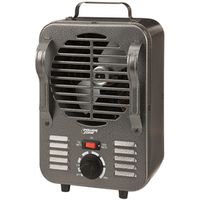 PowerZone Mini Milkhouse Heater, 12.5A, 120V, 750/1500W, 2 Heating Stages, Gray (LH872)