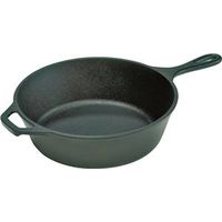 Lodge L8DSK3 Deep Skillet, 10-1/4 in Dia, Cast Iron, Black