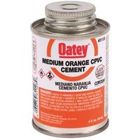 Oatey 4 oz Orange Solvent Cement for Plumbing