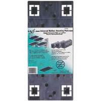 Gibraltar Mailboxes PLMB0060 Universal Mailbox Mounting Board, Plastic, Black