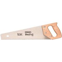 STANLEY 15-334 Handsaw, 15 in L Blade, 8 TPI, Extra Wide Wood Handle