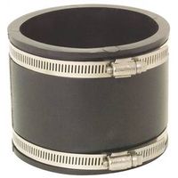 Fernco Flexible Coupling, 4" PVC, Black, 4.3 PSI Pressure (P1056-44)