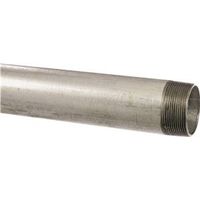 B&K Galvanized Steel Pipe, 1/2 in x 10 ft, Threaded