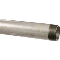 Kloeckner Metals 3/4" Galvanized Threaded Pipe, 10 ft Length