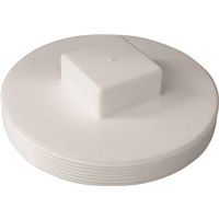 Canplas 6" MNPT PVC Plug, White (Model 414286BC)