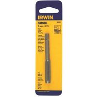 Irwin 8334 Thread Tap, 8 mm x 1.25 Metric, Plug Tap, 4-Flute, HCS