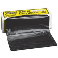 Warp's FLEX-O-BAG HB55-30 Trash Can Liner, 55 Gal Capacity, Black, 36x56in, 3mil Drum Liner