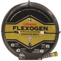 Gilmour Flexogen Garden Hose, 50 ft L, 5/8 in, Gray