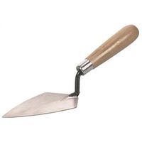 Marshalltown 95-3 Pointing Trowel, 5-1/2" L Blade, 2-3/4" W Blade, Steel Blade, Wood Handle