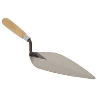 Marshalltown 926-3 Brick Trowel, 10" L Blade, 4-3/4" W Blade, Steel Blade, Hardwood Handle
