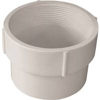 Canplas 4" Pipe Adapter, FNPT x Hub, PVC (Model 414334BC)