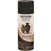 Rust-Oleum Stone Texture Spray Paint, Black Granite, 12 oz Can, 10 to 12 sq-ft Coverage Area