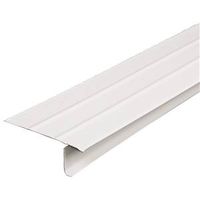 Amerimax Roof Edge, 10 ft L x 2-7/16 in W x 1 in H, Aluminum, White