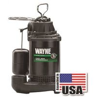 Wayne CDU790 Sump Pump, 1-Phase, 9.5A, 120V, 0.33HP, 1.5" Outlet, 20ft Max Head, 1200 GPH