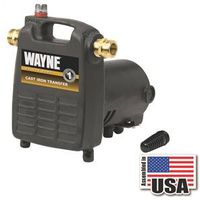 Wayne Non-Submersible Self-Priming Utility Pump, 1-Phase, 0.5 HP, 1600 GPH, 3/4" Outlet