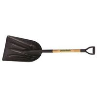 UnionTools Snow Scoop, 14-1/4 in W Blade, Polyethylene Blade, Wood Handle, 46 in OAL