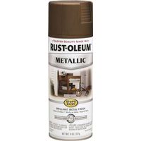 Rust-Oleum 7274830 Rust Preventative Spray Paint, Metallic, Antique Brass, 11 oz Can
