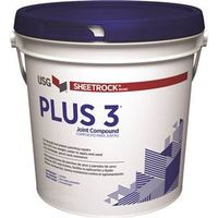 USG 384013 Joint Compound, Paste, Off-White, 3.5 qt GAL Pail Plus3 Compound