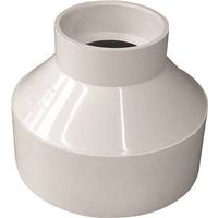 Canplas Reducing Coupling, 4" x 2", Hub, PVC, White (Model 193025)