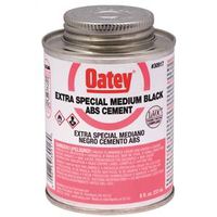 Oatey Solvent Cement, 8 oz Can, 315 g/L, Opaque Black Liquid (30917)