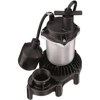 Simer 2161 Sump Pump, 1-Phase, 3.9A, 115V, 0.25HP, 1.5" Outlet, 20ft Max Head, 1500 GPH