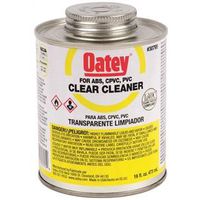 Oatey All-Purpose Pipe Cleaner, Liquid, Clear, 16 oz Can