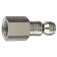 Tru-Flate 12-135 T-Style Plug, 1/4 in FNPT, Steel, 2 Pack